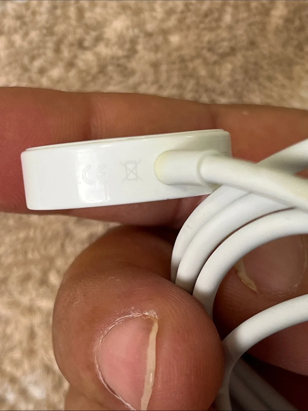 Apple Magnetic Watch Charger Cable - White USB-A